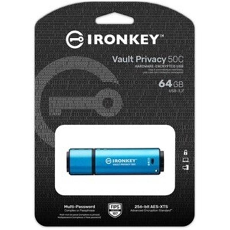 64GB USB-C IronKey Vault Privacy 50C