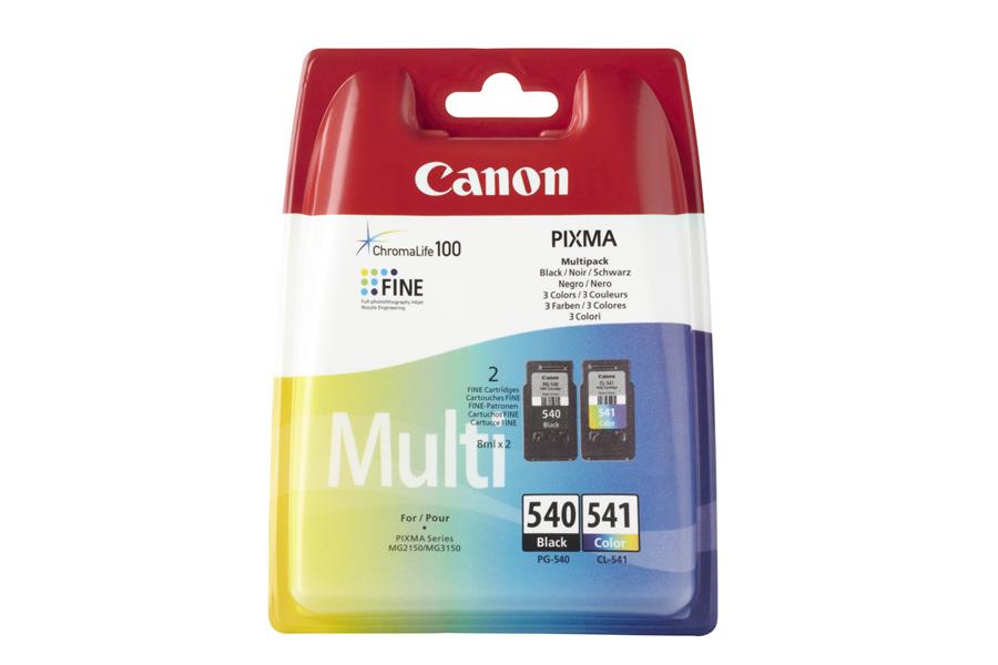 Canon PG-540/CL-541 inktcartridge 2 stuk(s) Origineel Normaal rendement Zwart, Cyaan, Magenta, Geel