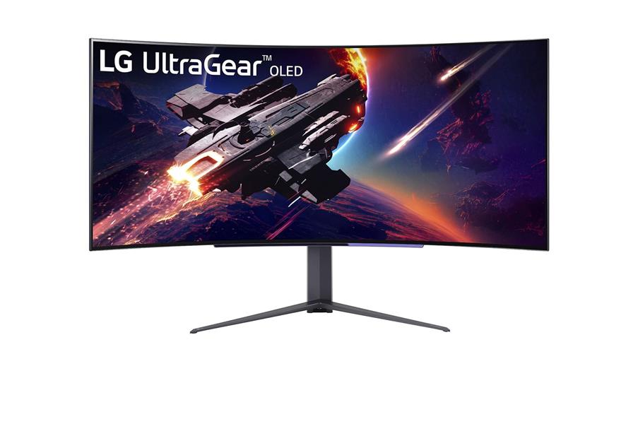 LG 45GR95QE-B computer monitor 113 cm (44.5"") 3440 x 1440 Pixels Wide Quad HD OLED Zwart