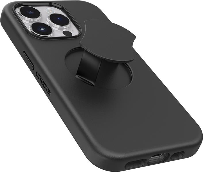 OtterBox OtterGrip Symmetry hoes voor iPhone 14 Pro Max voor MagSafe, valbestendig, beschermhoes met ingebouwde grip, 3x getest volgens militaire stan