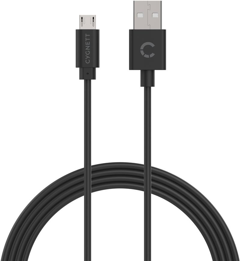 Cygnett Essentials Micro USB to USB-A Cable Black 2m