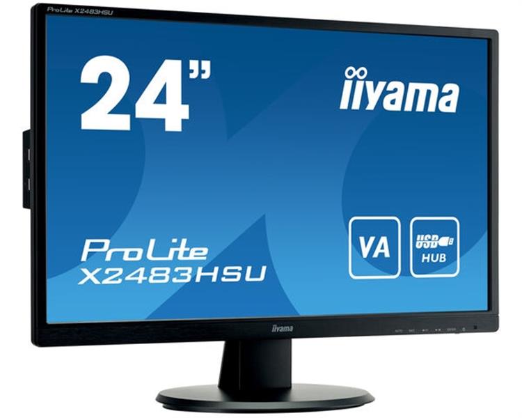 iiyama ProLite X2483HSU-B5 computer monitor 60,5 cm (23.8"") 1920 x 1080 Pixels Full HD LED Zwart