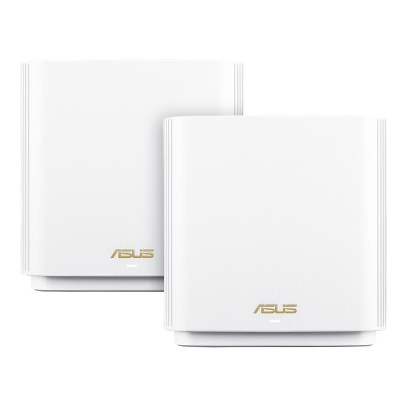 ASUS ZenWiFi AX XT8 (W-1-PK) draadloze router Gigabit Ethernet Tri-band (2.4 GHz / 5 GHz / 5 GHz) 4G Wit