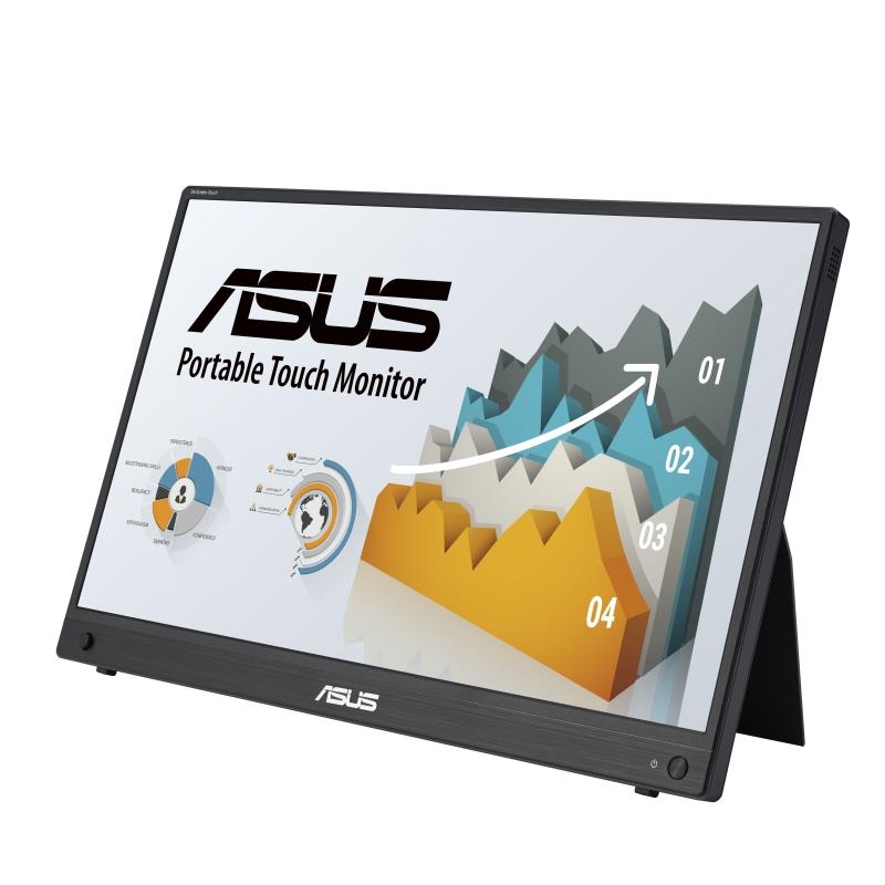 ASUS ZenScreen MB16AHT 39,6 cm (15.6"") 1920 x 1080 Pixels Full HD Touchscreen Zwart