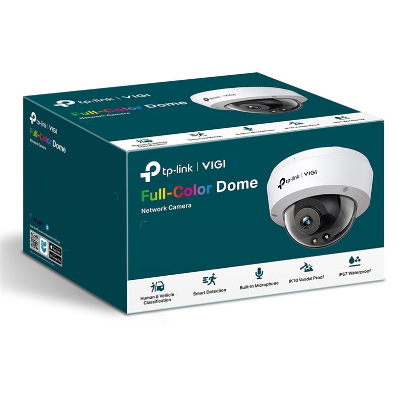 TP-Link VIGI C240 (4mm) Dome IP-beveiligingscamera Binnen & buiten 2560 x 1440 Pixels Plafond/muur