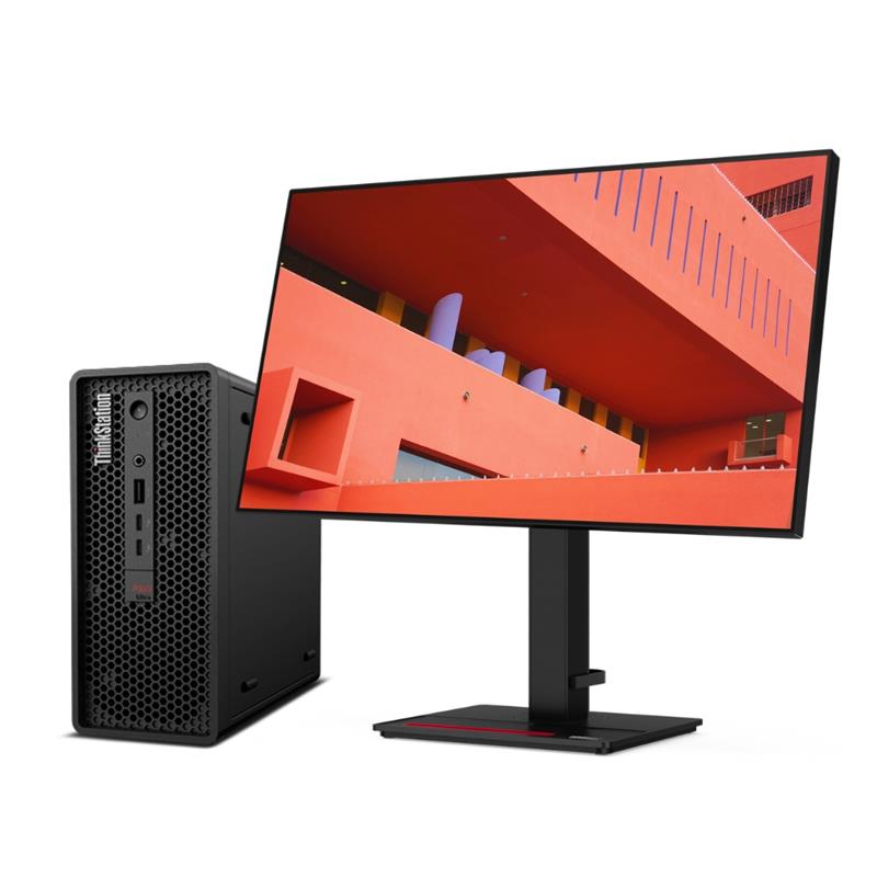 Lenovo ThinkStation P360 Ultra + ThinkVision P27h-20 i9-12900 Mini Tower Intel® Core™ i9 16 GB DDR5-SDRAM 512 GB SSD Windows 11 Pro Workstation Zwart