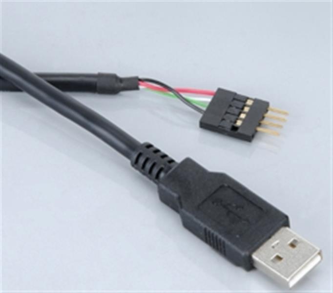 Akasa USB 2 0 Internal to External adapter USB A - male mainboard header 0 4m *MBM *USBAM