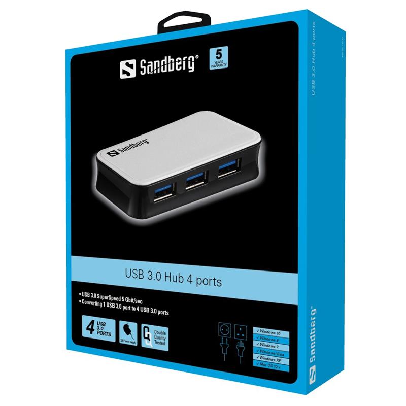 Sandberg USB 3.0 Hub 4 ports