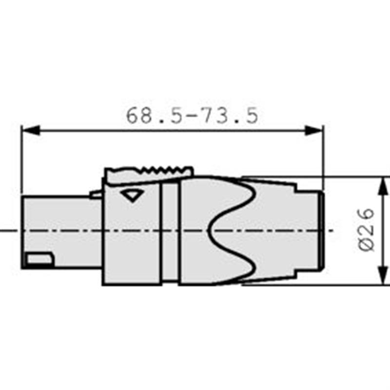 Speakon NL4FX connector