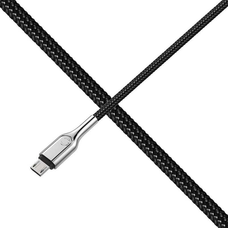 Cygnett Armoured Braided Micro USB to USB-A Cable 1M Black
