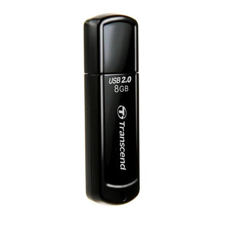 Transcend JetFlash 350 USB Flash Drive 8GB USB2 0 Black