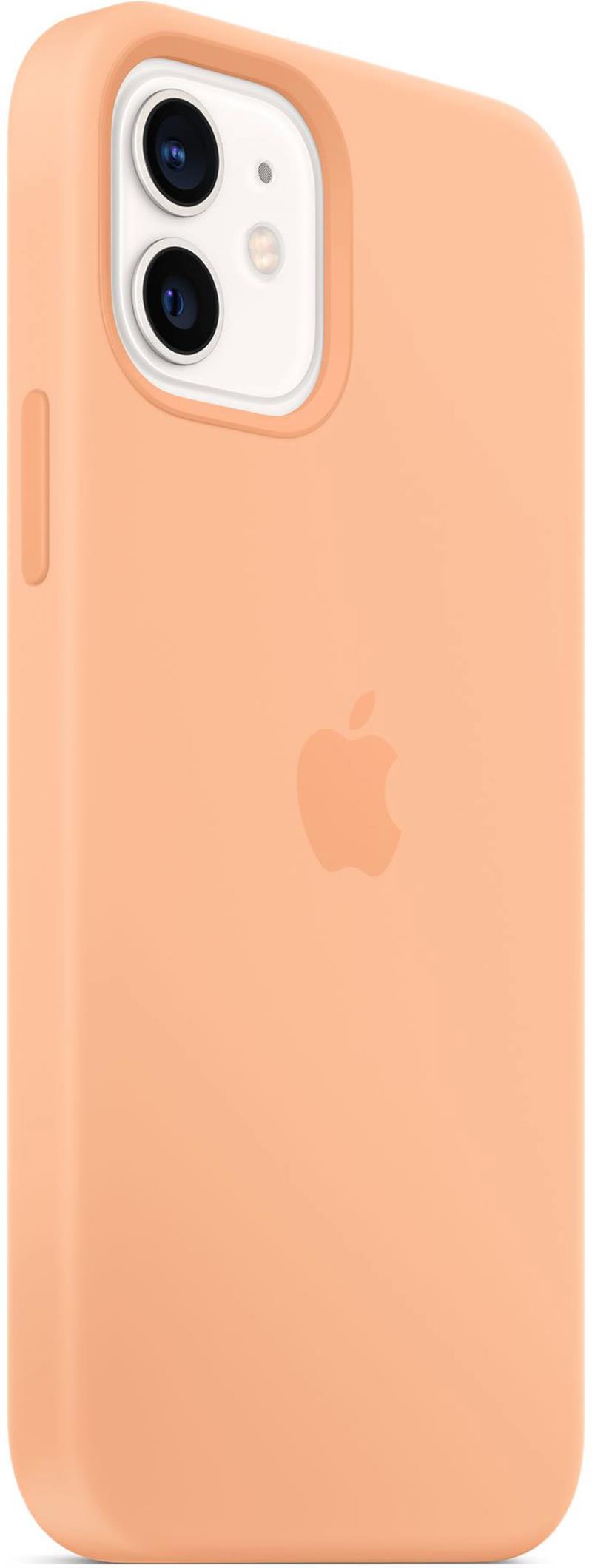 Apple iPhone 12 12 Pro Silicone Case with MagSafe Cantaloupe 