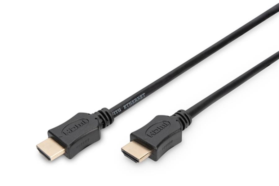 HDMI High Speed connection cablee - type A M M - 3m - Ultra HD 60p - Gold - Black