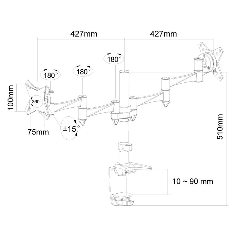 Neomounts monitorarm