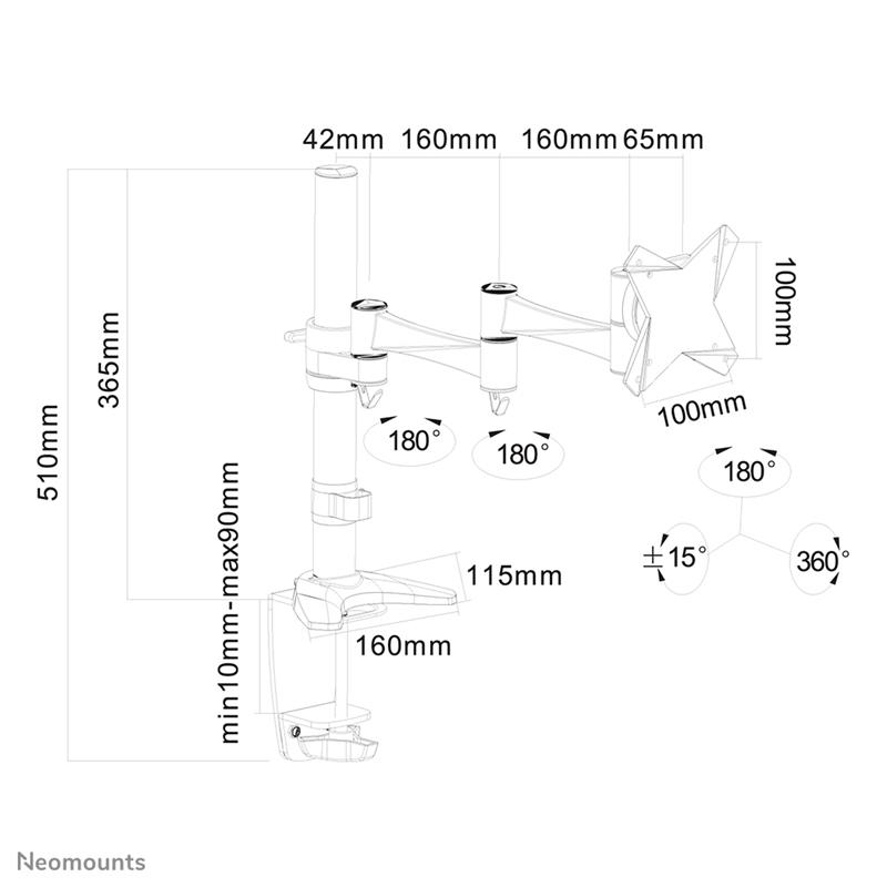 Neomounts monitorarm