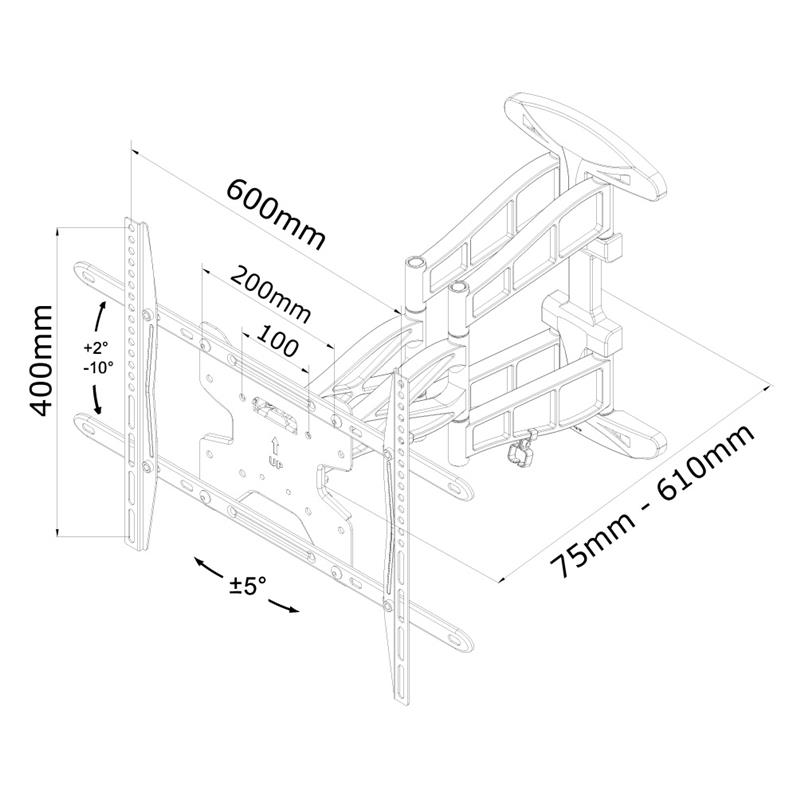 Newstar flatscreen wandsteun