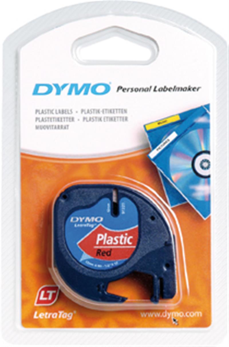 DYMO S0721630 labelprinter-tape Zwart op rood