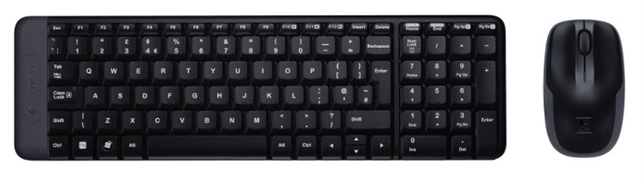 Logitech MK220 toetsenbord RF Draadloos QWERTY Internationaal EER Zwart