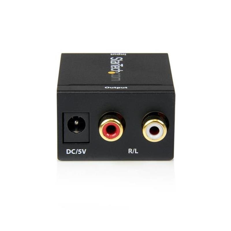 StarTech.com SPDIF digitale coaxiale of Toslink optisch-naar-stereo RCA audioconverter