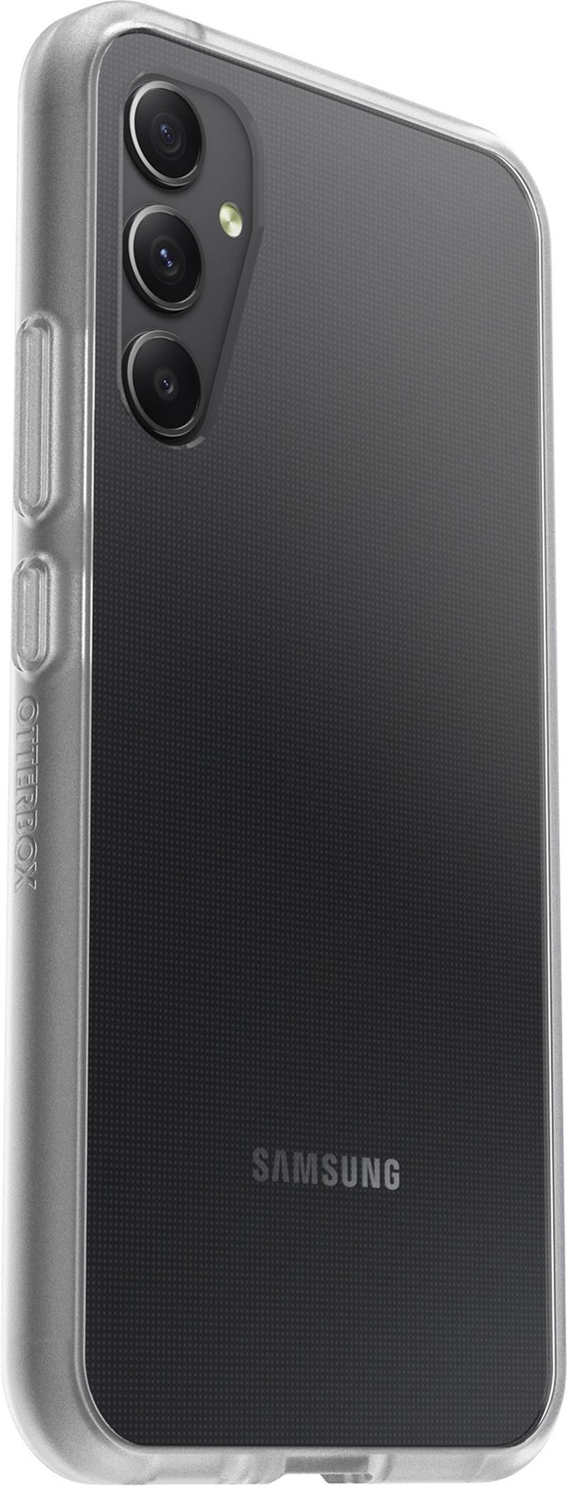 OtterBox React-hoesje voor Galaxy A34 5G, schokbestendig, valbestendig, ultradun, beschermende, getest volgens militaire standaard, Antimicrobieel, Cl