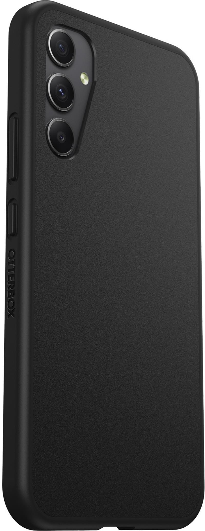 OtterBox React-hoesje voor Galaxy A34 5G, schokbestendig, valbestendig, ultradun, beschermende, getest volgens militaire standaard, Antimicrobieel, Zw