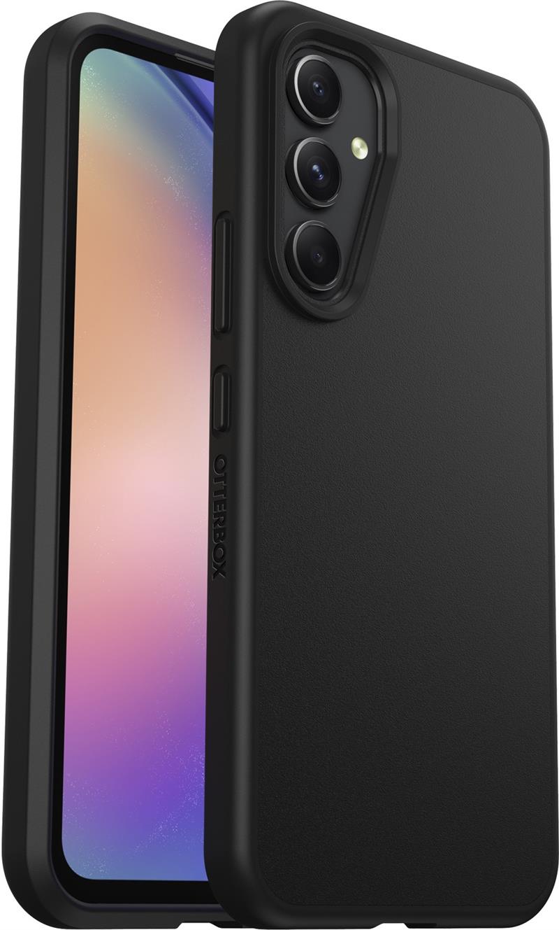 OtterBox React-hoesje voor Galaxy A54 5G, schokbestendig, valbestendig, ultradun, beschermende, getest volgens militaire standaard, Antimicrobieel, Zw