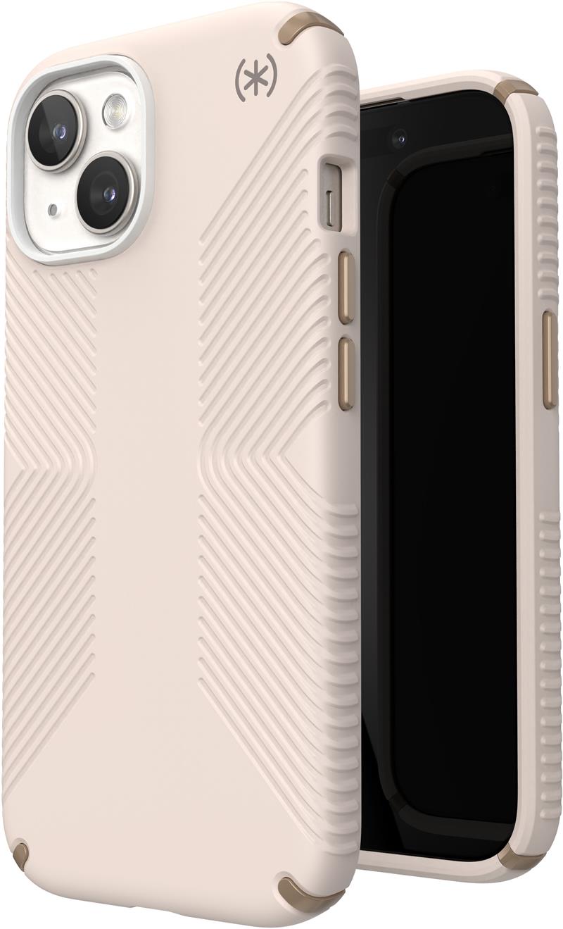 Speck Presidio2 Grip Apple iPhone 15 Bleached Bone - with Microban