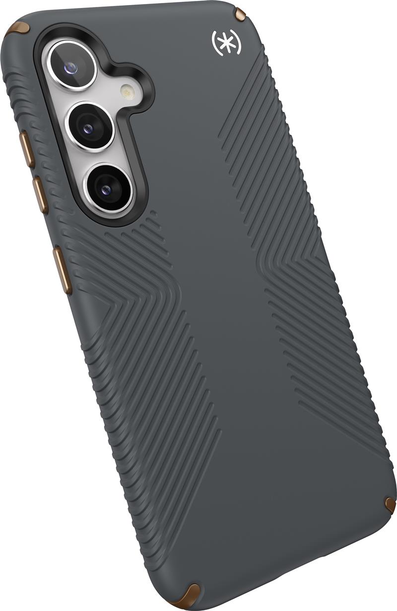 Speck Presidio2 Grip Samsung Galaxy S24 Charcoal Grey - with Microban
