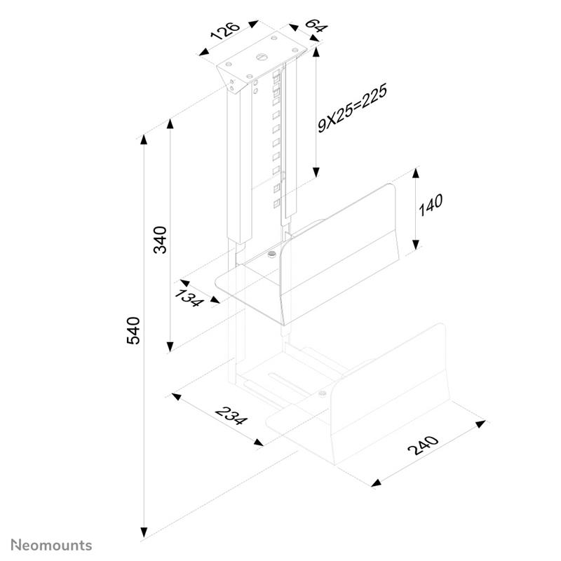 Neomounts cpu houder