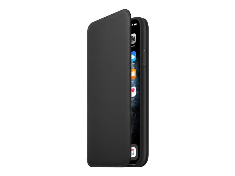 APPLE iPhone11 Pro Max Leath Folio Black
