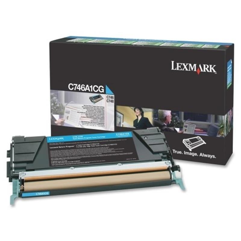 Lexmark C746A1CG tonercartridge Origineel Cyaan 1 stuk(s)