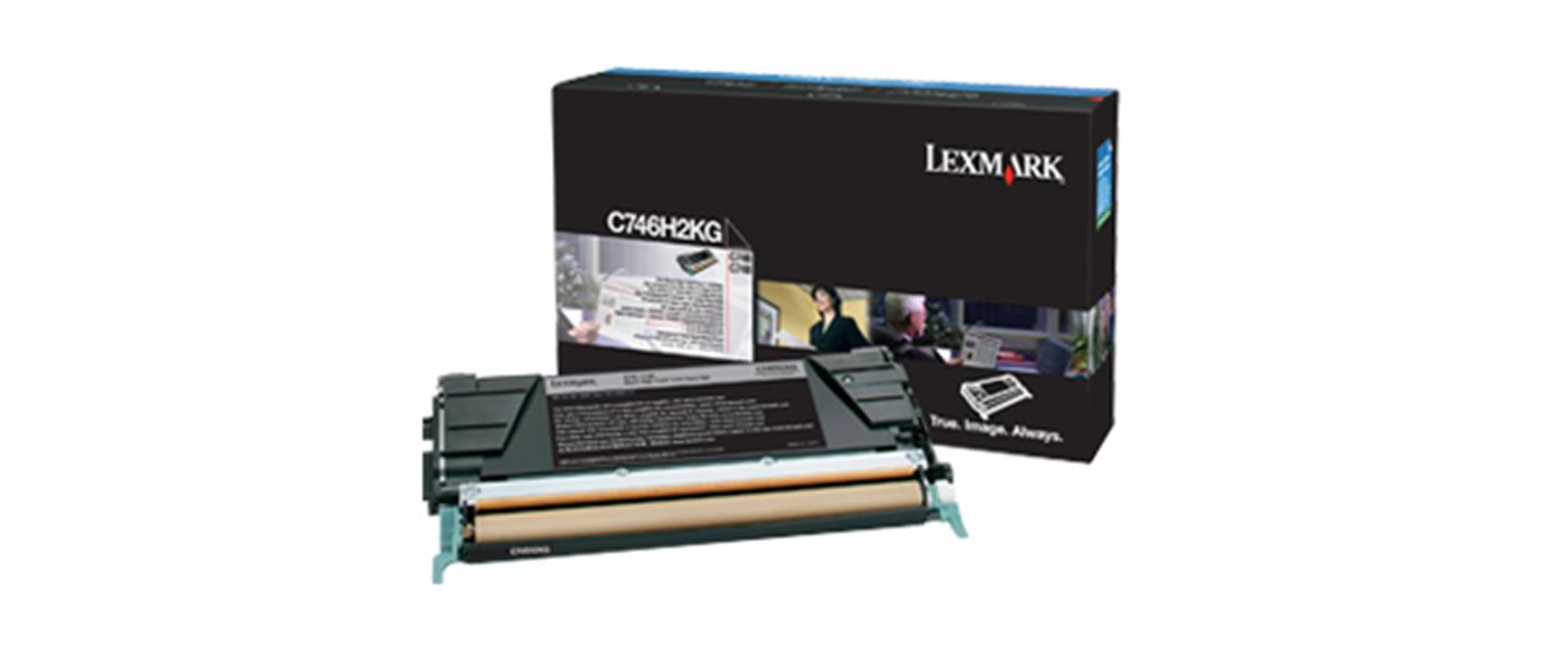 Lexmark C746H2KG tonercartridge Origineel Zwart 1 stuk(s)
