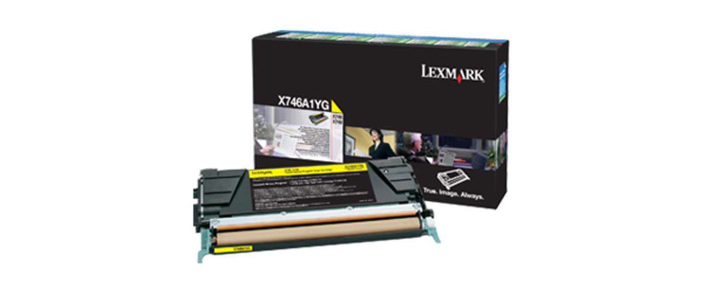Lexmark X746A1YG tonercartridge Origineel Geel 1 stuk(s)