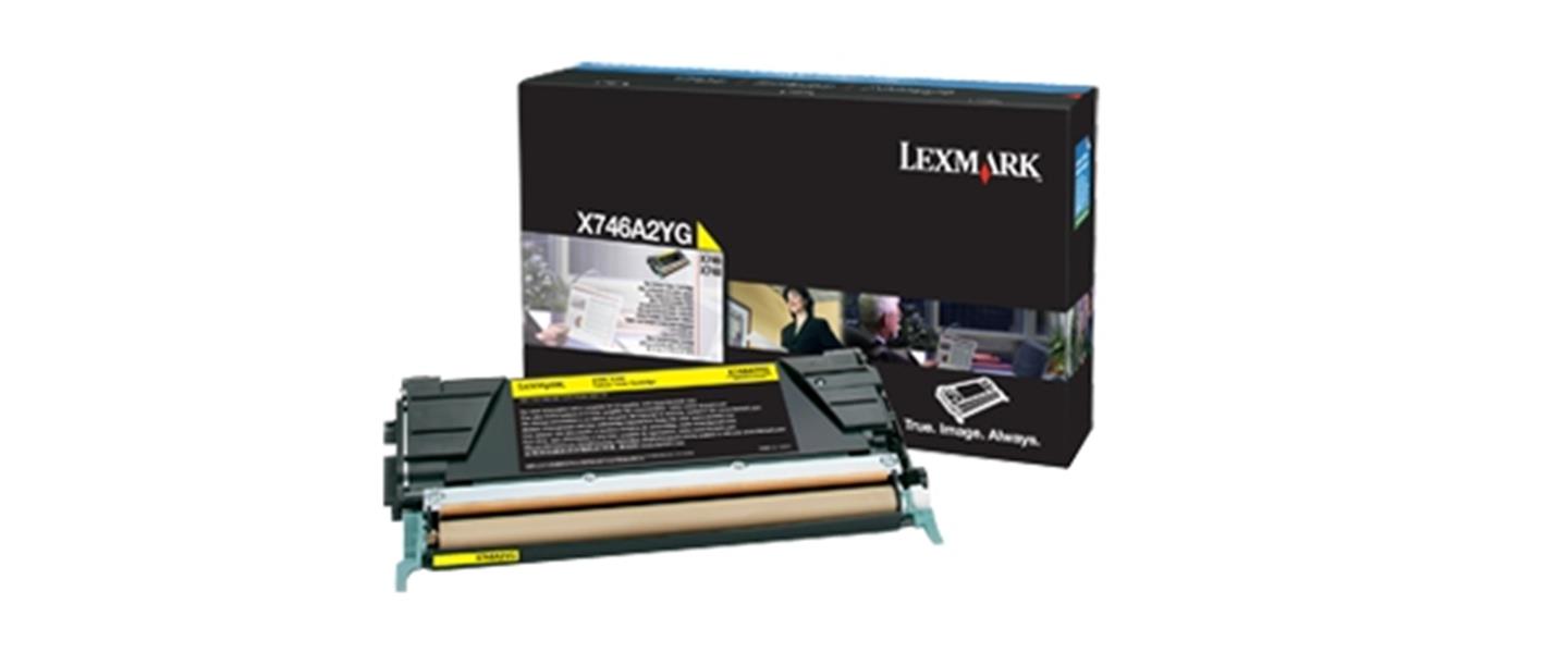 Lexmark X746A2YG tonercartridge Origineel Geel 1 stuk(s)