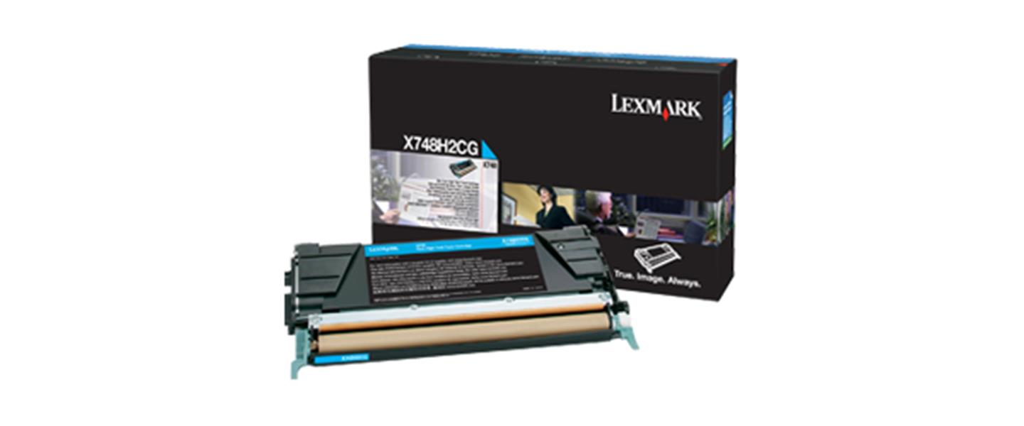 Lexmark X748H2CG tonercartridge Origineel Cyaan 1 stuk(s)