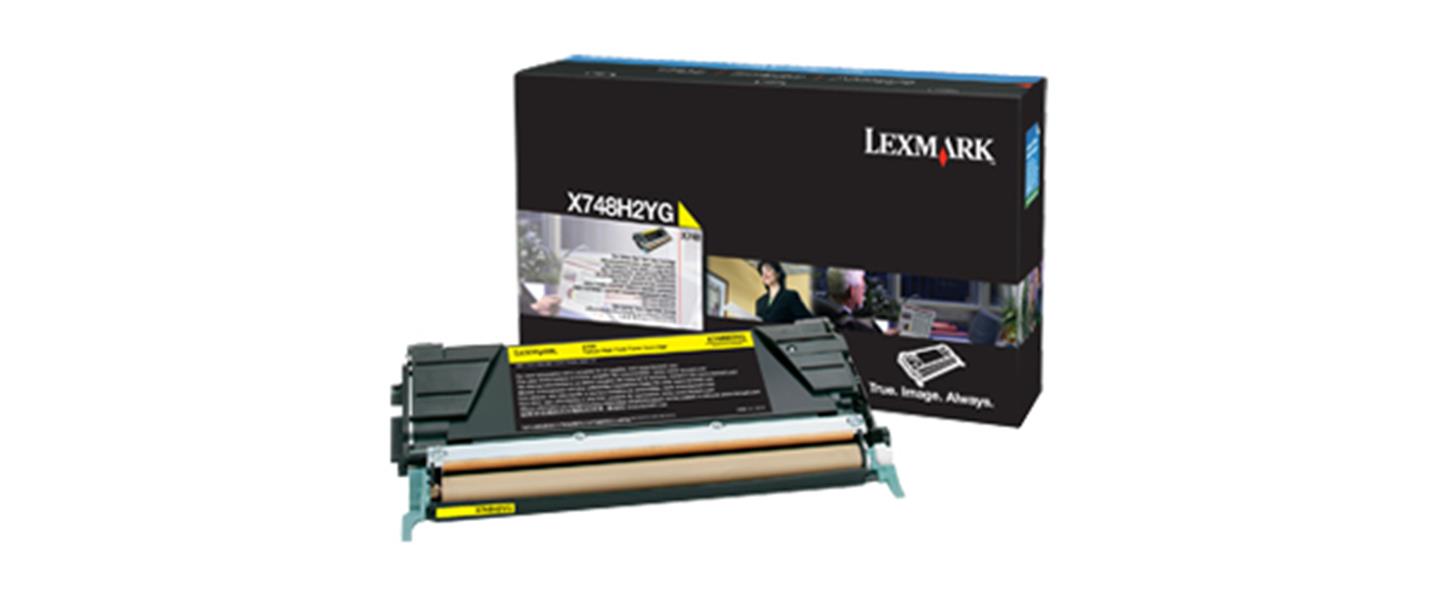 Lexmark X748H2YG tonercartridge Origineel Geel 1 stuk(s)