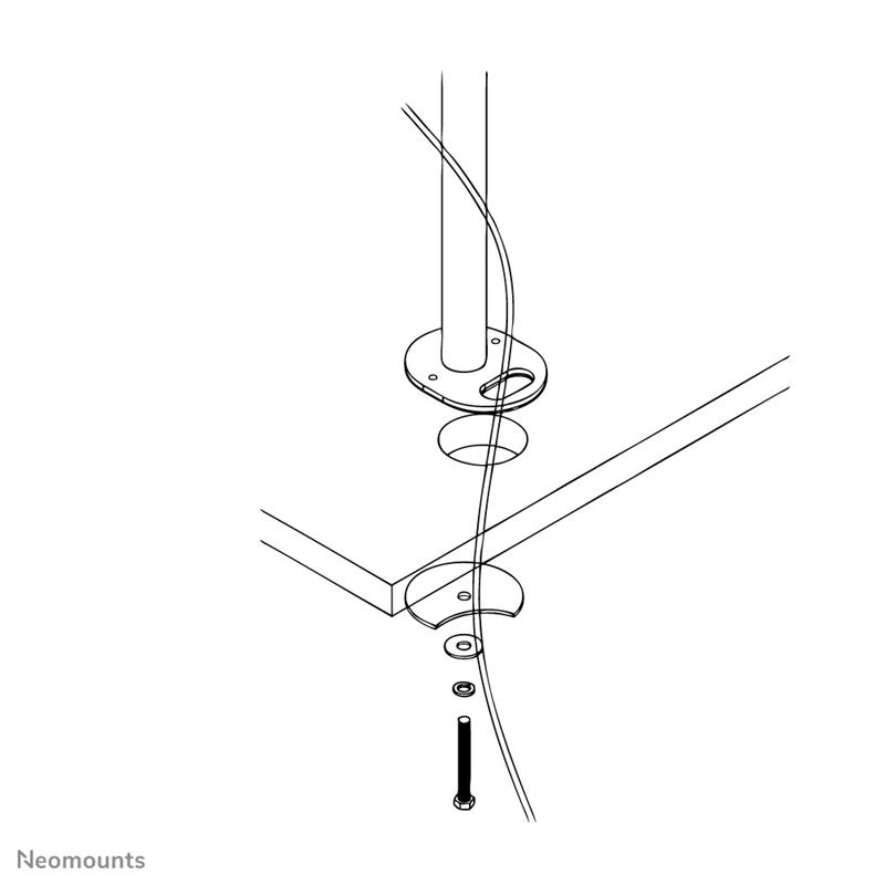 Neomounts bureaudoorvoerbuis