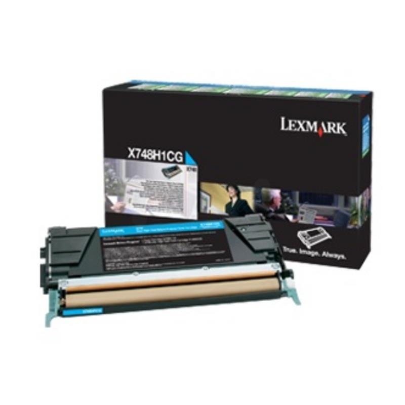 Lexmark X748H3CG tonercartridge Origineel Cyaan 1 stuk(s)