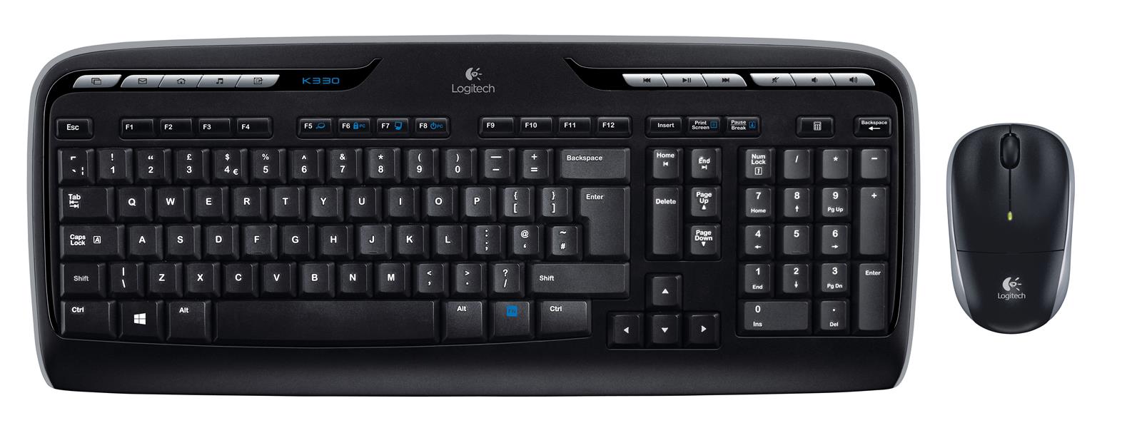 Logitech MK330 toetsenbord RF Draadloos AZERTY Belgisch Zwart