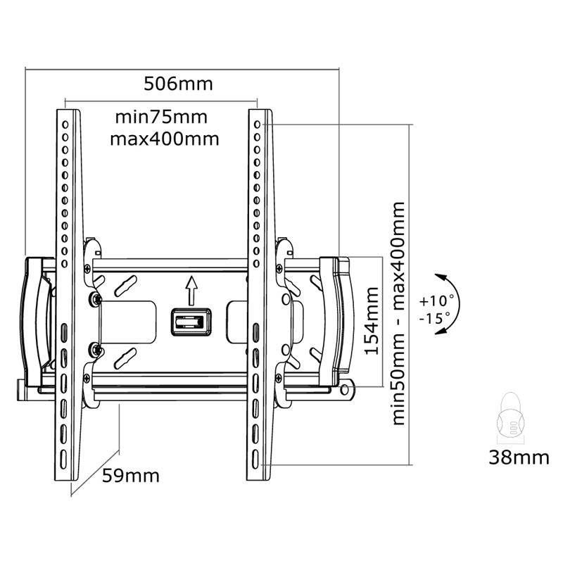 Neomounts tv wandsteun