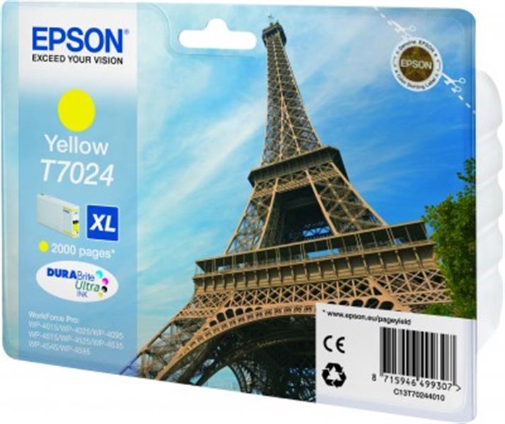 Epson Eiffel Tower Ink Cartridge XL Yellow 2k