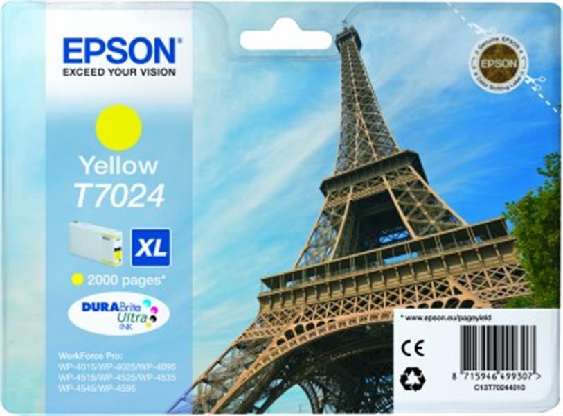 Epson Eiffel Tower Ink Cartridge XL Yellow 2k