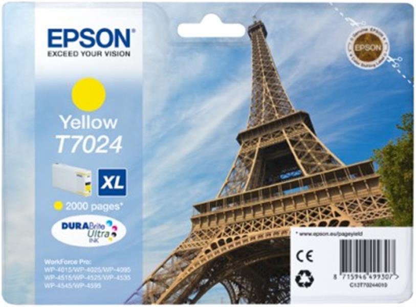 Epson Eiffel Tower Ink Cartridge XL Yellow 2k