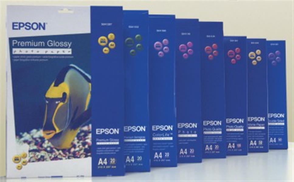 Epson Premium Semi-Gloss Photo Paper - A4 - 20 Vellen