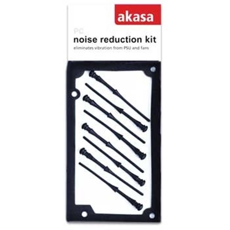 Akasa PSU and fan noise reduction kit 1*silicone PSU gasket 8 * rubber pins