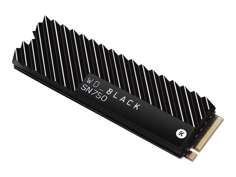 WD BLACK SN750 NVMe SSD 2TB heatsink