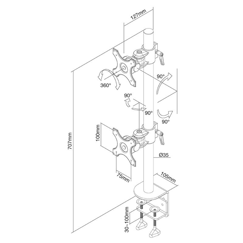 Neomounts monitorarm