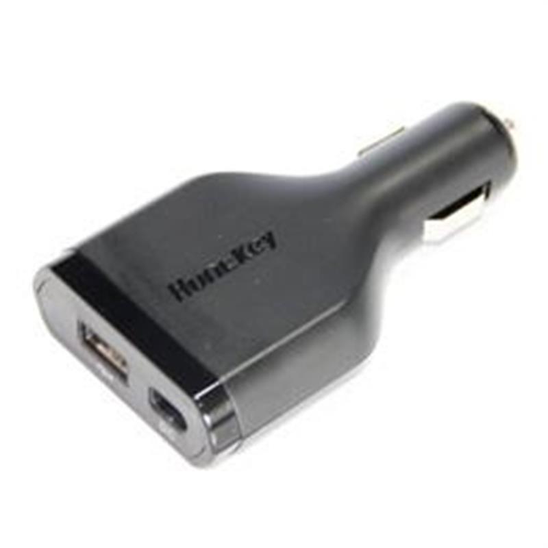 Huntkey 90 watt X-MAN Car-charger USB lader 2 1 A : direct op de auto aansluiting geen overbodige kabels! > 94% conversie efficiency