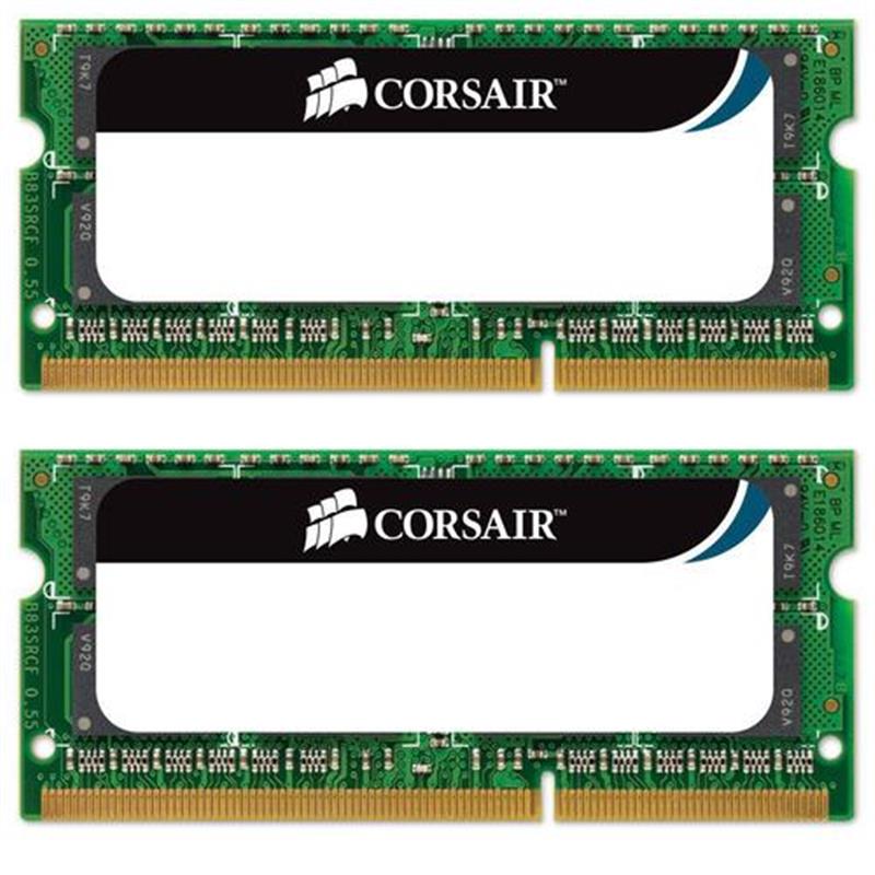 Corsair 16GB 2 x 8 GB DDR3 1333MHz SODIMM geheugenmodule