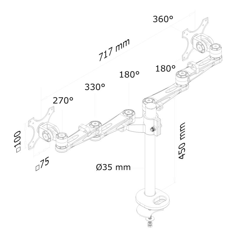 Neomounts monitorarm